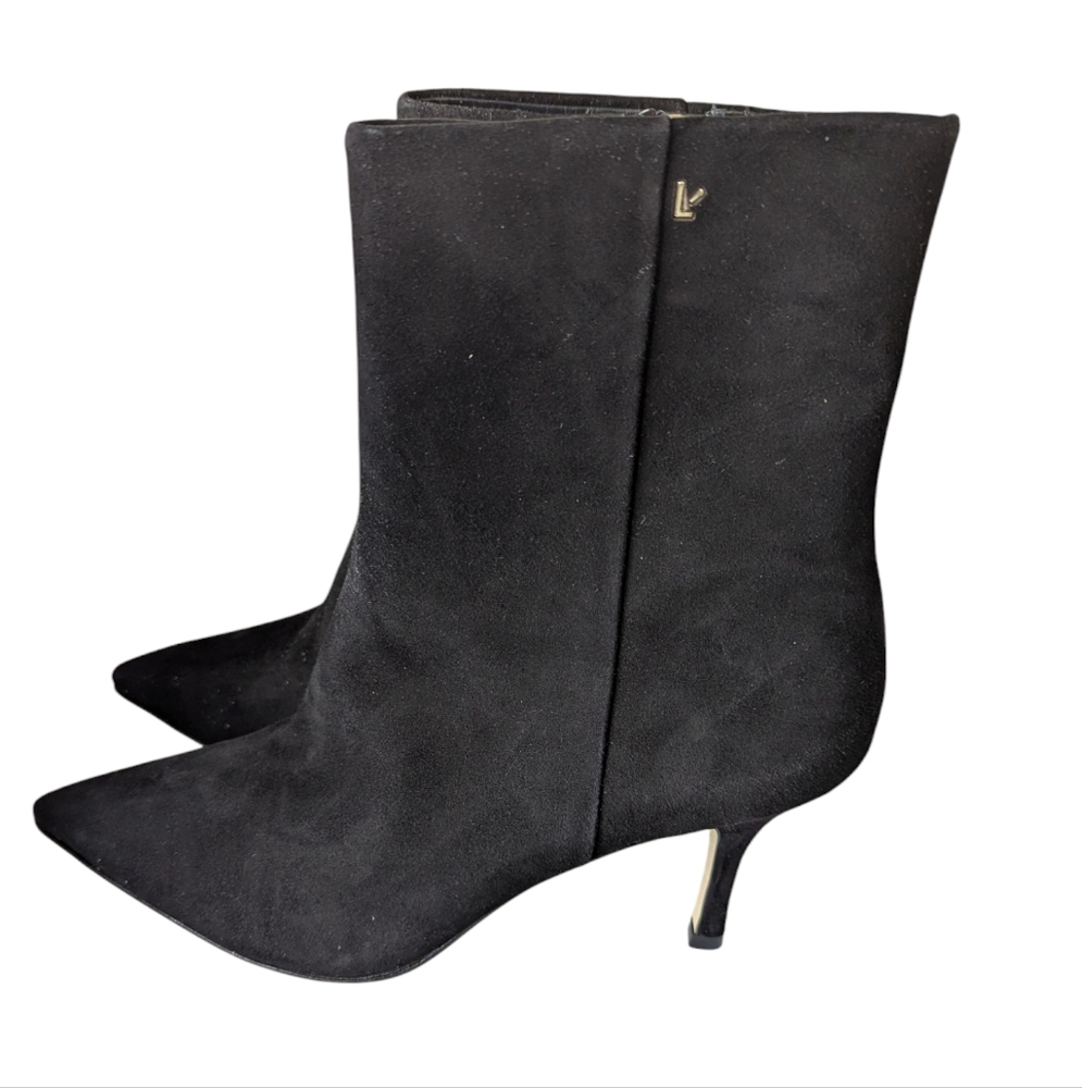 NEW..Larroudé's Mini Kate Elegant Black Ankle Boots...Size 10 - Picture 5 of 13